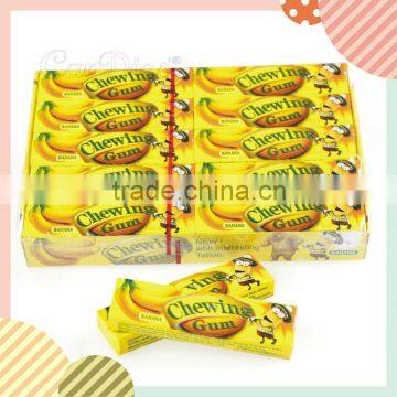 HOT -SALE Banana Flavour Chewing Gum With Tattoo,The Minions
