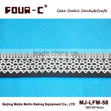 Cake side lace mold,cake side decoration,most popular silicone mat