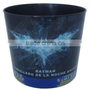 Food Safe Alibaba China Wholesale 3D Lenticular Popcorn Tub