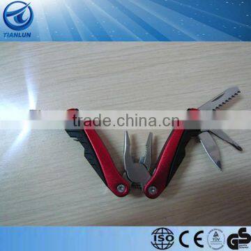 camping tool With LED 6 in 1 mini multi tool with led light