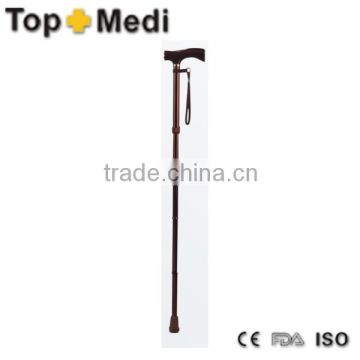 Rehabilitation Therapy Supplies new design folding aluminum adjustable walking stick for old and disabled