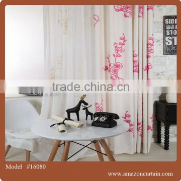 biggest supplier manufactory in china 100% polyester curtain panels
