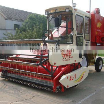 4L-1 wheel type self propelled soybean combine harvester machine