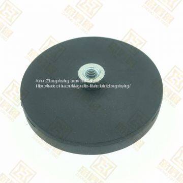 D43mm Rubber Coated Magnet with Hole
