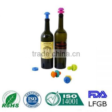 Guanddong silicone manufacturers, special hot silicone wine bottle plug, customized color for silicone cork