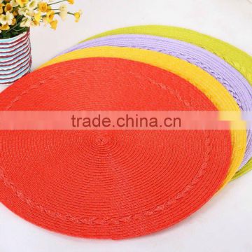 colorful placemats/round pp placemats/tablemats