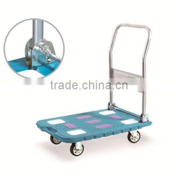 hot selling Popular Folding Plastic Trolley with mute wheels