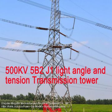 MEGATRO 500KV 5B2 J1 light angle and tension Transmission tower
