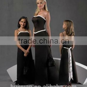 black and white sash for womens evening dress