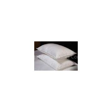 Double Stitched Piping Cotton Down Feather Pillow Insert with White Goose Feather