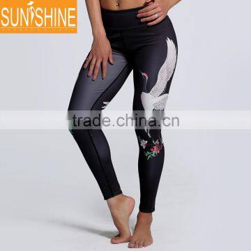 Wholesale Yoga Wear 88%Polyester 12%Spandex Ladies Sports Leggings Sublimation