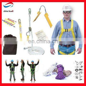 high quality safety belt full body harness with lanyard