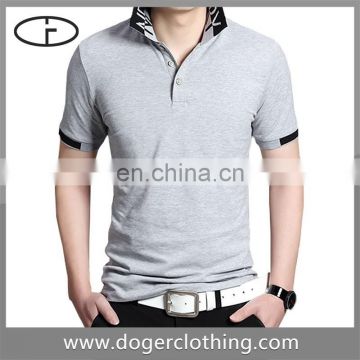 Wholesale retail promotion uniform short sleeve grey men polo new shirt