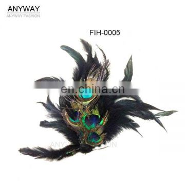 peacock feather hair accessories
