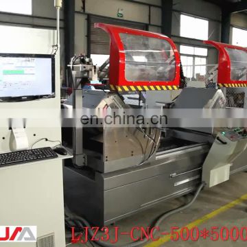 CNC 3 Axis Double Head Precision Cutting Saw Window Making Machine for Aluminum Profile