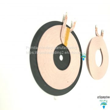 Customized Round TX Coil With Ferrite Shield Samsung S6 Wireless Charger Coil