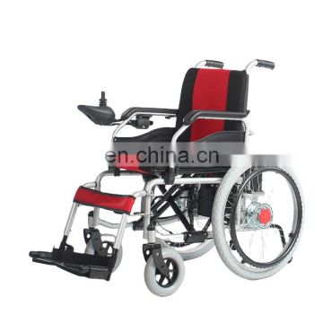 Factory price steel folding large sale electric wheelchair for disabled