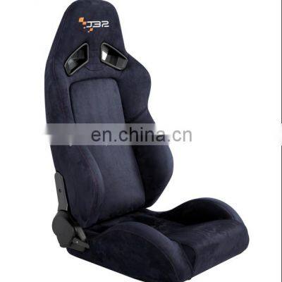Adjustable Tuning cloth JBR 1052 Black Color with Red Stitching Sport Racing Seat