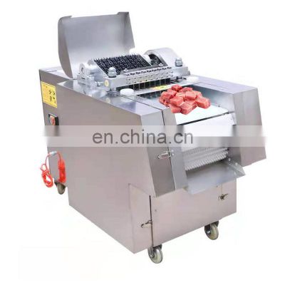 Full Automatic Chicken Cube Cutter / Frozen Fish Cutting Machine / Meat Cube Cutter