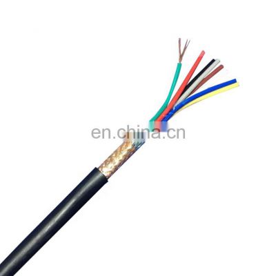 Shield Wire PVC Insulated Oxygen Free Copper Condutor 8 Cord RVVP 8x0.5mm Shield Cable