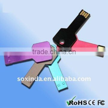 Metal Key Shaped USB flash drive in Different Colors