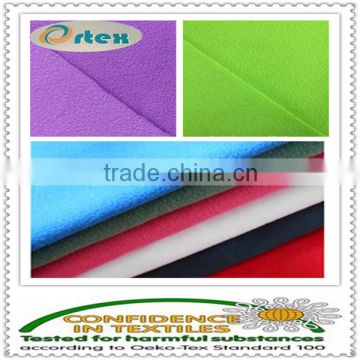 polyester spandex polar fleece fabric with one side