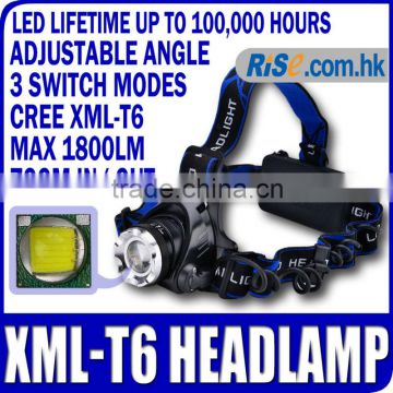 Zoomable LED 3 modes 1800lm Bicycle Light XML T6 CREE XM-L Headlight Headlamp