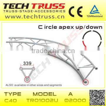 C40-TR01002U aluminum circular truss , arch lighting support truss