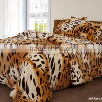 Super Soft Flannel Fleece Fabric Bedding Set/bedsheet made in china