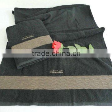 100% cotton high quality yarn dyed jacquard towel