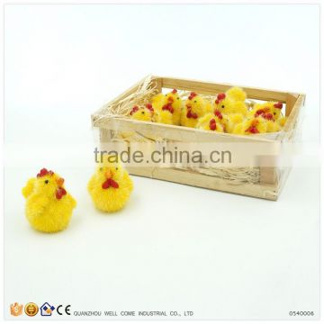 Wood Packing Resin Rooster Figurines
