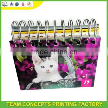 4c printing fancy paper charateristic desk calendar