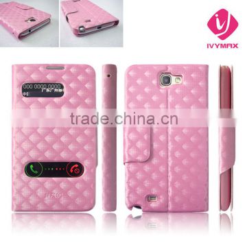 Hottest 2012 for samsung galaxy note 2 n7100 case leather case