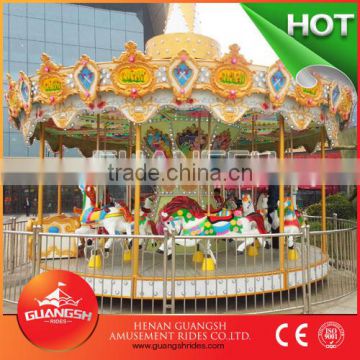 kids attraction! luxury amusement rides electric carousel for sale