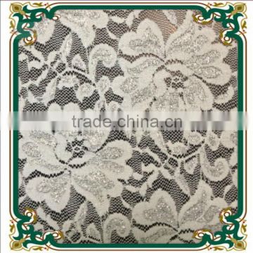 New style white nylon cotton lace fabric