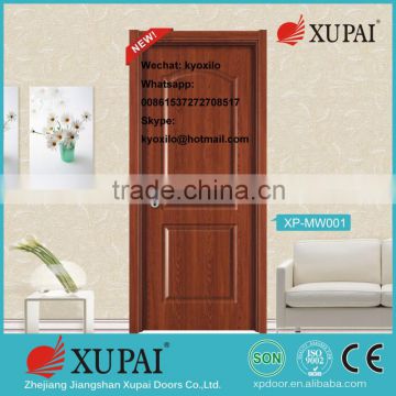 Retailor Price Free Shipping Melamine laminated wood for Home Apartment Bathroom Inetrior Door with Glass