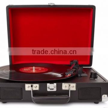 ALL IN ONE TURNTABLE WITH MULTIPLE AUDIO RECORDS with 3 Speed Turntable Portable Gramophone / Phonograph