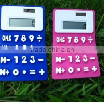 2016 hot sale cheap solar power silicone calculator & a4 jumbo calculator