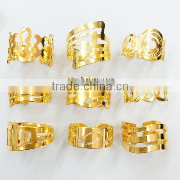 Imitation gold rings assortment