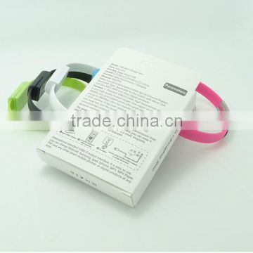 Portable Wristband Bracelet USB Micro Cable Charger Cables For Samsung