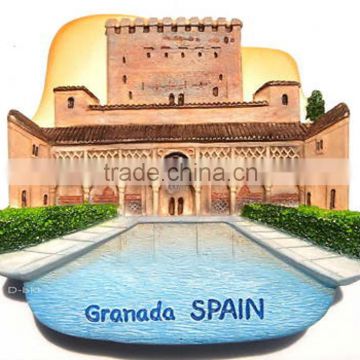 souvenir fridge magnet Alhambra Palace,Granada,SPAIN,Resin 3D Fridge Magnet