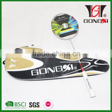 GX-6010 RED isometric frame aluminium&steel badminton rackets with good badminton stringing and racket covering