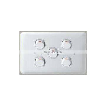 australia 5gang wall light pull switch