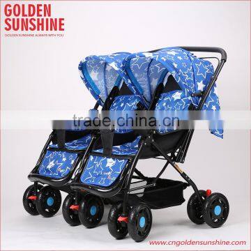 Bidirectional China manufacturer JINBAO good twins stroller/baby carriage/pram/gocart/pushchair