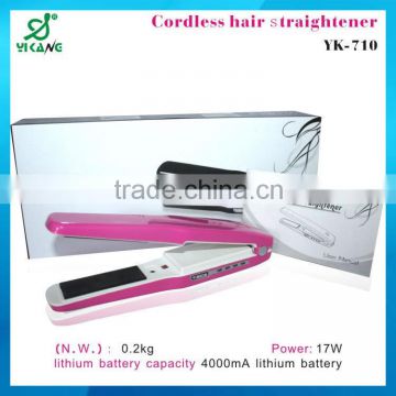 Cordless hair straightener,hair flat iron