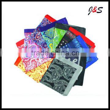 wholesale high quality Digital printed 100% silk pocket square