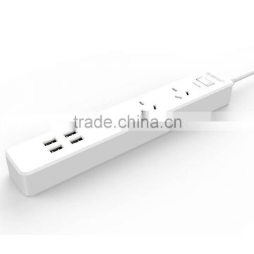 Australia USB Controlled Power strip 3AC with 4 USB Power Socket