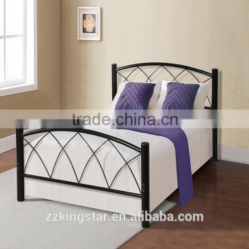 Wholesale simple designs bedroom furniture single metal beds