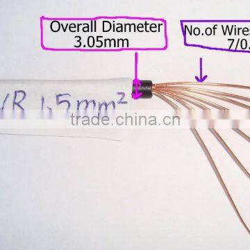Low voltage multi ultra flexible electric wire/cable