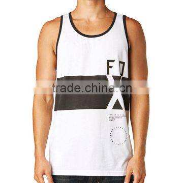 Clothes designs wholesale plain white tank top running vest